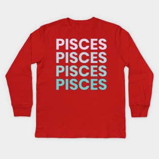 Pisces Kids Long Sleeve T-Shirt